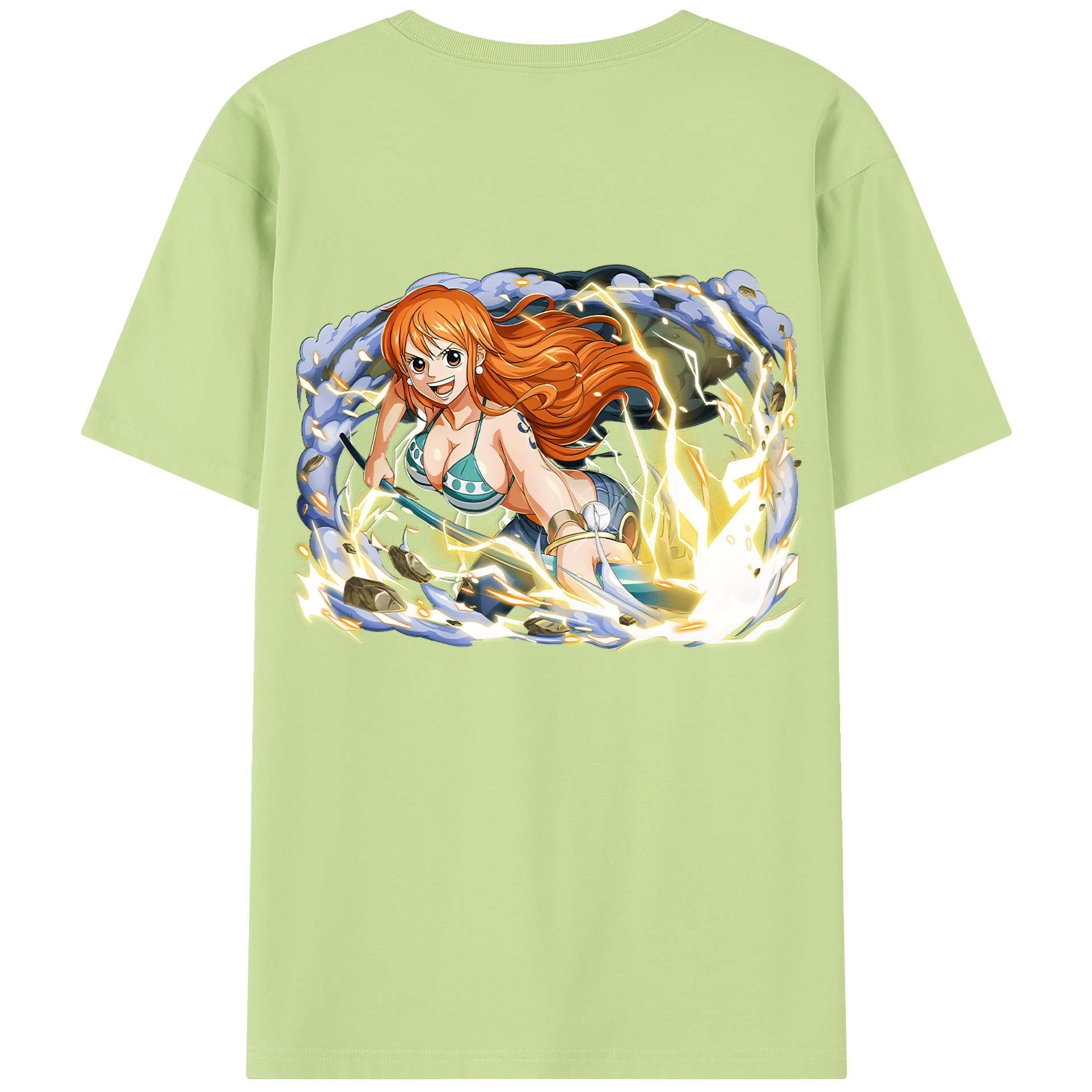 ワンピース ナミ ONE PIECE Nami 綿100％半袖Tシャツ（背面プリント）